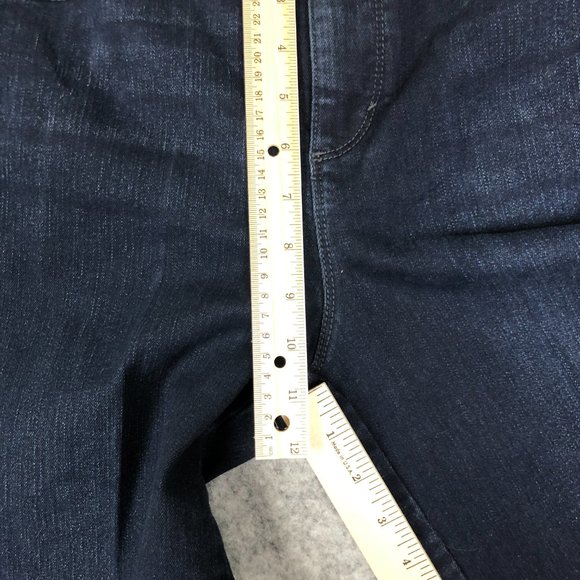 Gloria Vanderbilt Amanda Jeans Size 8S Womens Dark Wash Blue Distressed Hi Rise - Picture 5 of 11